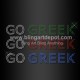 Go Greek Rhinestone Transfers Iron On Letters